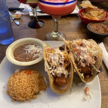 Casa de Maria - Fish tacos with rice and beans - Mexican Near Me - San Diego, California