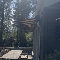 All About Gutters and Awnings - The awning stuck about a foot out.