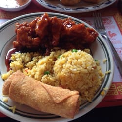 Peking Place - General Tso's, fried rice, Eggroll