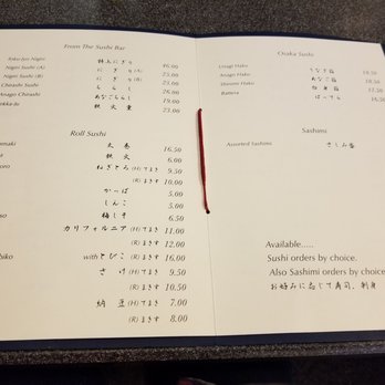 Yohei Sushi Restaurant - Menu - Sushi Bars Near Me - Honolulu, Hawaii