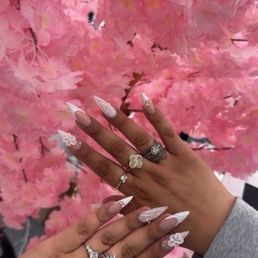 Acrylic stiletto nails by Kristy Acrylic stiletto nails by Kristy