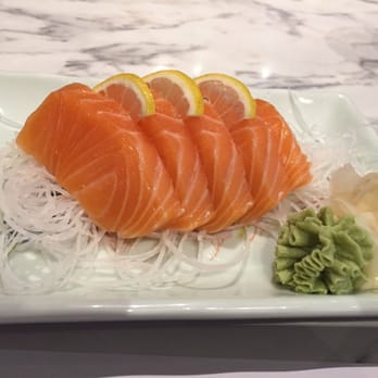 JP Sushi - Salmon sashimi appetizer, pretty decent size and fresh - Japanese Near Me - Roswell, Georgia