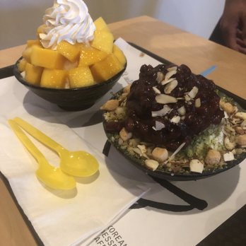 ChungChun - Sul Bing Su - Regular-sized Mango and Matcha Bingsu - Desserts Near Me - Katy, Texas ChungChun - Sul Bing Su - Regular-sized Mango and Matcha Bingsu - Desserts Near Me - Katy, Texas