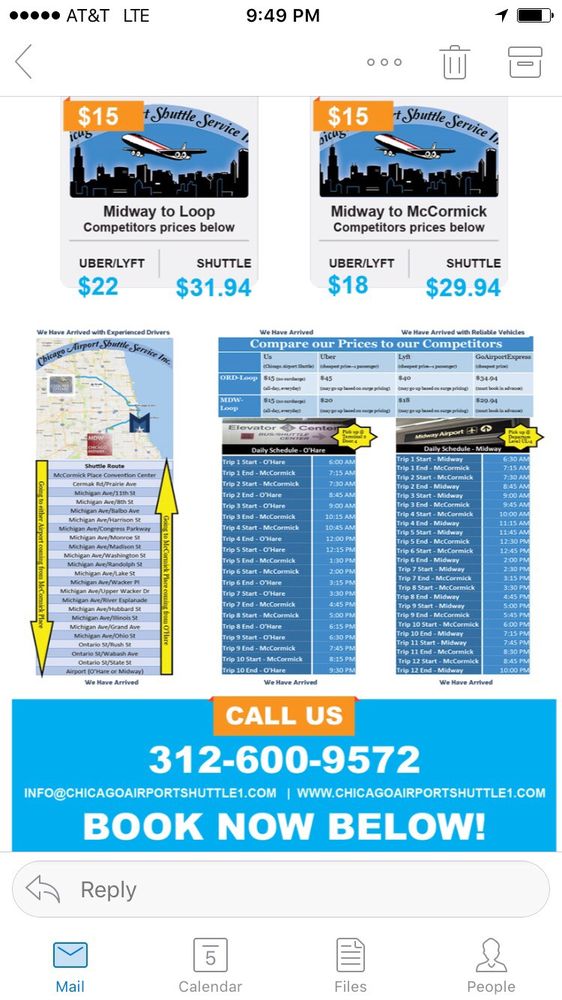 CHICAGO AIRPORT SHUTTLE SERVICE Updated August 2024 1009 S Oakley