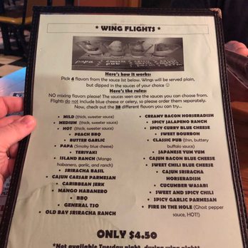 R Bar And Grill - Very cool idea!! Wing flights. Great way to try some of their unique sauces. - Bars Near Me - Nanticoke, Pennsylvania R Bar And Grill - Very cool idea!! Wing flights. Great way to try some of their unique sauces. - Bars Near Me - Nanticoke, Pennsylvania