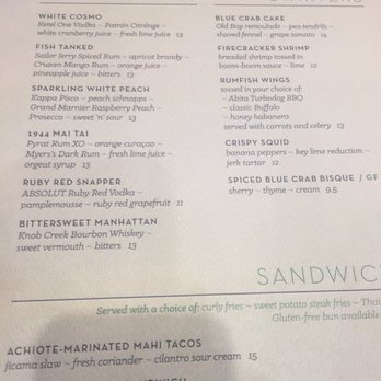 RumFish - Menu - Seafood Near Me - Tampa, Florida