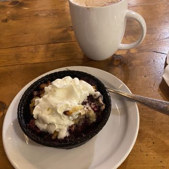 Along Came Trudy Events & Cafe - The cobbler and almond mocha! - Coffee & Tea Near Me - Springfield, Oregon