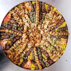 Just Like Home - Rice, chicken tawook, kafta, lamb