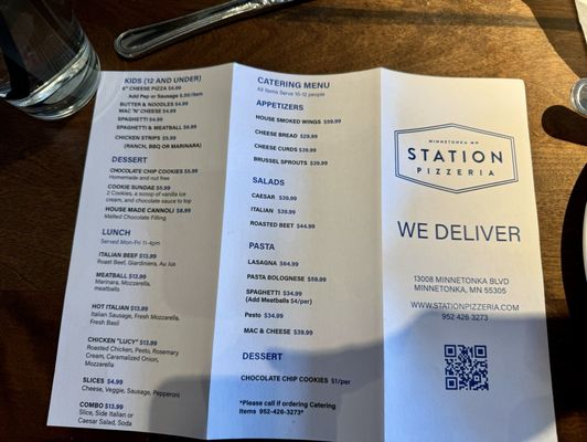 Menu photo 1 Station Pizzeria Minnetonka, MN Menu photo 1 Station Pizzeria Minnetonka, MN