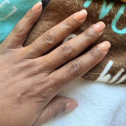 Dip nail manicure