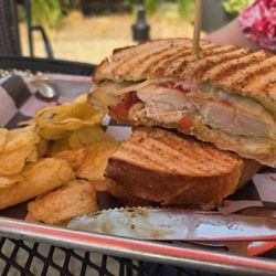 Pesto chicken panini
