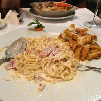 Prima Pasta - spaghetti carbonara and the rigatoni al forno ( shared a bit of each) - Italian Near Me - Lisbon, 11