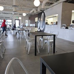 Inside the dining area.