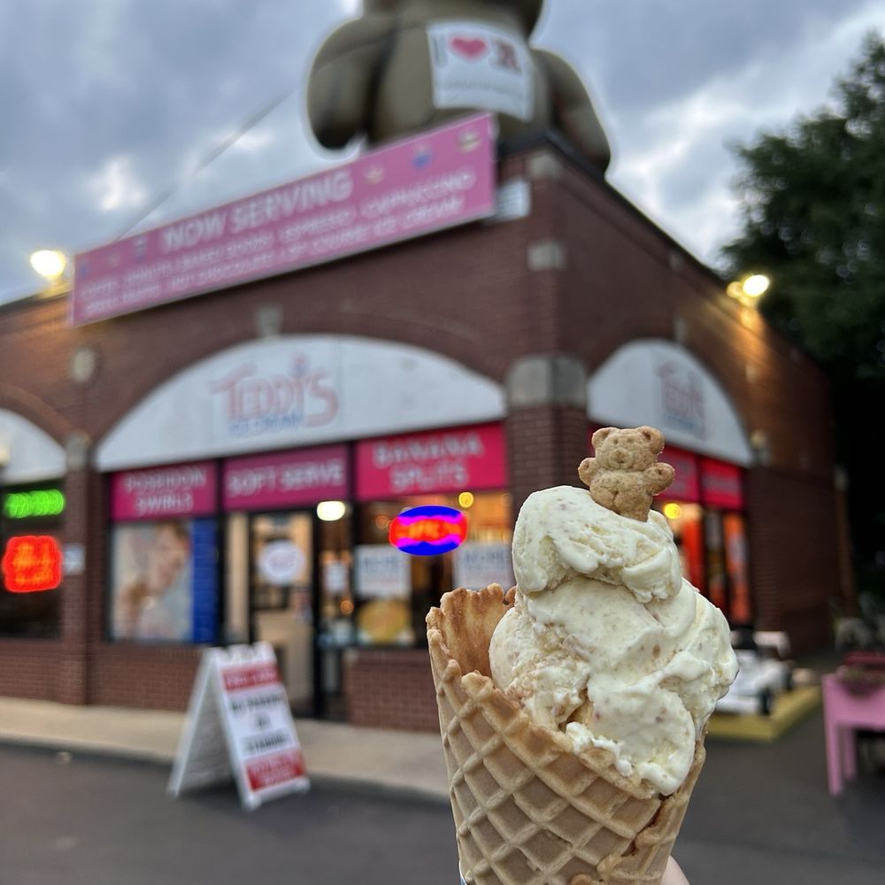 Teddy's Ice Cream - Lemon Cheesecake waffle cone - Ice Cream & Frozen Yogurt Near Me - Chicago, Illinois Teddy's Ice Cream - Lemon Cheesecake waffle cone - Ice Cream & Frozen Yogurt Near Me - Chicago, Illinois