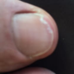Nails Spa - This is the terrible pedicure I received and she even cut my toe!