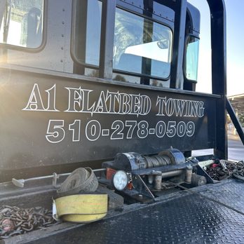 A1 Flatbed Towing - Their tow truck - Towing Near Me - San Leandro, California A1 Flatbed Towing - Their tow truck - Towing Near Me - San Leandro, California