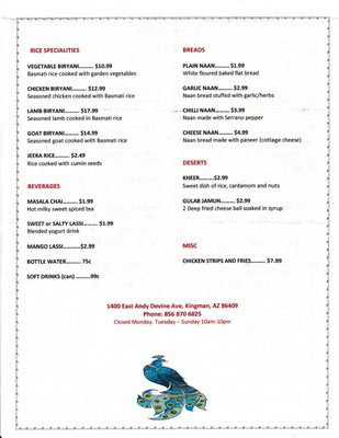 Menu photo 4 Cuisine of India Kingman, AZ Menu photo 4 Cuisine of India Kingman, AZ