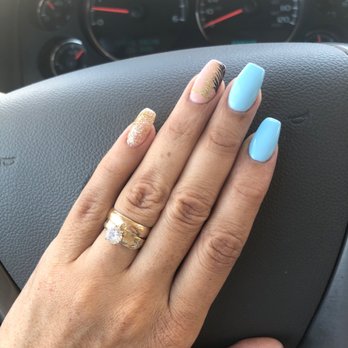 Da VI Nails - Beautiful exactly what I wanted & again Ana never disappoints. #nailsbyAna #bluenails #naildesignpalms - Nail Salons Near Me - Kerrville, Texas Da VI Nails - Beautiful exactly what I wanted & again Ana never disappoints. #nailsbyAna #bluenails #naildesignpalms - Nail Salons Near Me - Kerrville, Texas