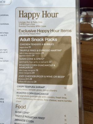 Menu photo 2 JOEY Manhattan Beach Manhattan Beach, CA Menu photo 2 JOEY Manhattan Beach Manhattan Beach, CA