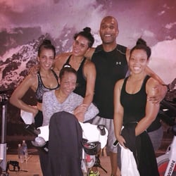 Voltage Indoor Cycling - Sweat & smiles all around after the brutal beat down! :) #voltagespin #teamwork