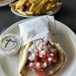 Lulu's Of Commerce - Chili Cheese Fries and Gyro