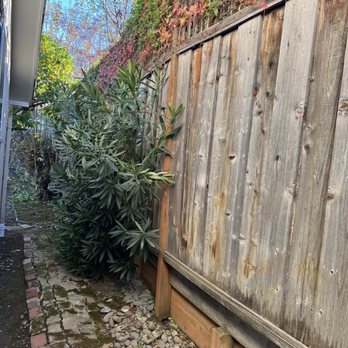 Super-Builders - Before: rotten post was leaning - Fences & Gates Near Me - San Jose, California