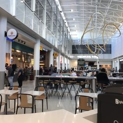 The Plaza - Nice new food court and shopping area near the E & D gates. Potbelly's, Auntie Anne's, Wicked Weed Brewing Bar, Shake Shack, Bojangles.