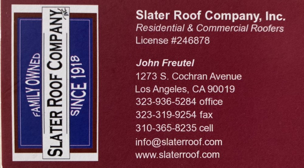 Slide of Slater Roof Company