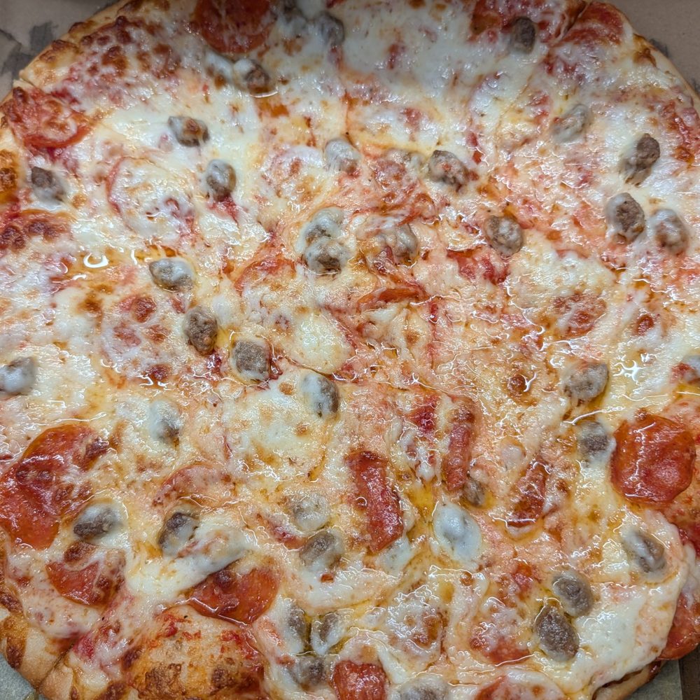 XL Sausage, Pepperoni, Extra Cheese XL Sausage, Pepperoni, Extra Cheese