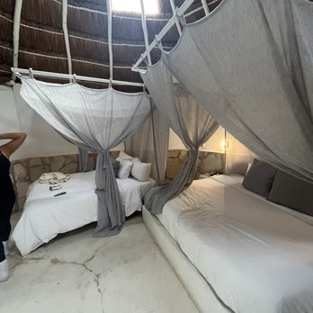 Coco Tulum Hotel - Garden view room with two beds (one full size, one king size) - Hotels Near Me - Tulum, ROO Coco Tulum Hotel - Garden view room with two beds (one full size, one king size) - Hotels Near Me - Tulum, ROO