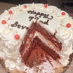 Pink Belle Cake House - The red velvet cake and light cream cheese frosting was very good!
