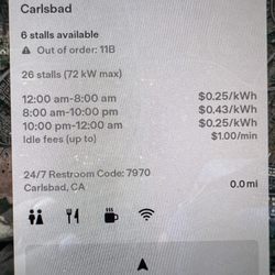 Tesla Supercharger - 10.11.22 Charging at 1:17pm