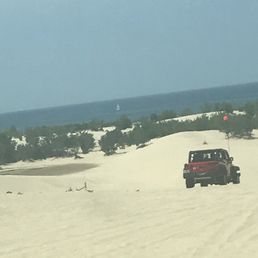 A beautiful view of the state park the off-road vehicle section as probably the only kind of it in the country