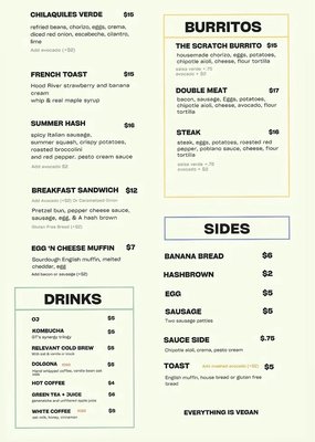 Menu photo 1 Scratch Breakfast Vancouver, WA Menu photo 1 Scratch Breakfast Vancouver, WA