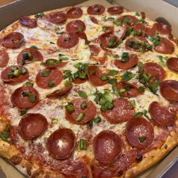 Cappza's Pizza - Delicious pepperoni and green pepper! - Pizza Near Me - Waterville, Maine