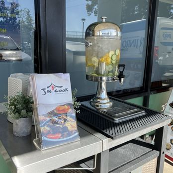 Jincook - Outside area, they've got menus and water - Korean Near Me - Yorba Linda, California Jincook - Outside area, they've got menus and water - Korean Near Me - Yorba Linda, California