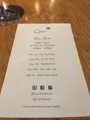 Menu photo 4 Carr Winery - Santa Ynez Santa Ynez, CA Menu photo 4 Carr Winery - Santa Ynez Santa Ynez, CA