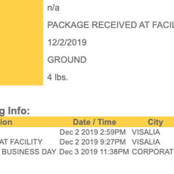 OnTrac - Useless information on tracking page. - Couriers & Delivery Services Near Me - Phoenix, Arizona