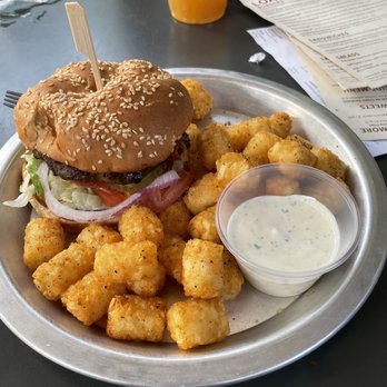 Loading Dock Grill - Burger and garlic tots - American Near Me - Troutdale, Oregon