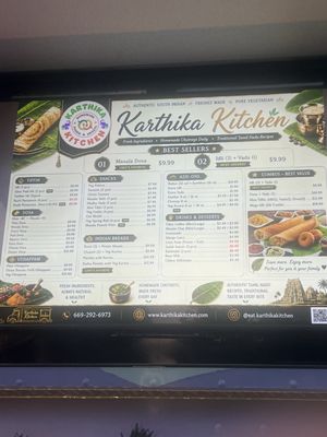 Menu photo 1 Karthika Kitchen Milpitas, CA