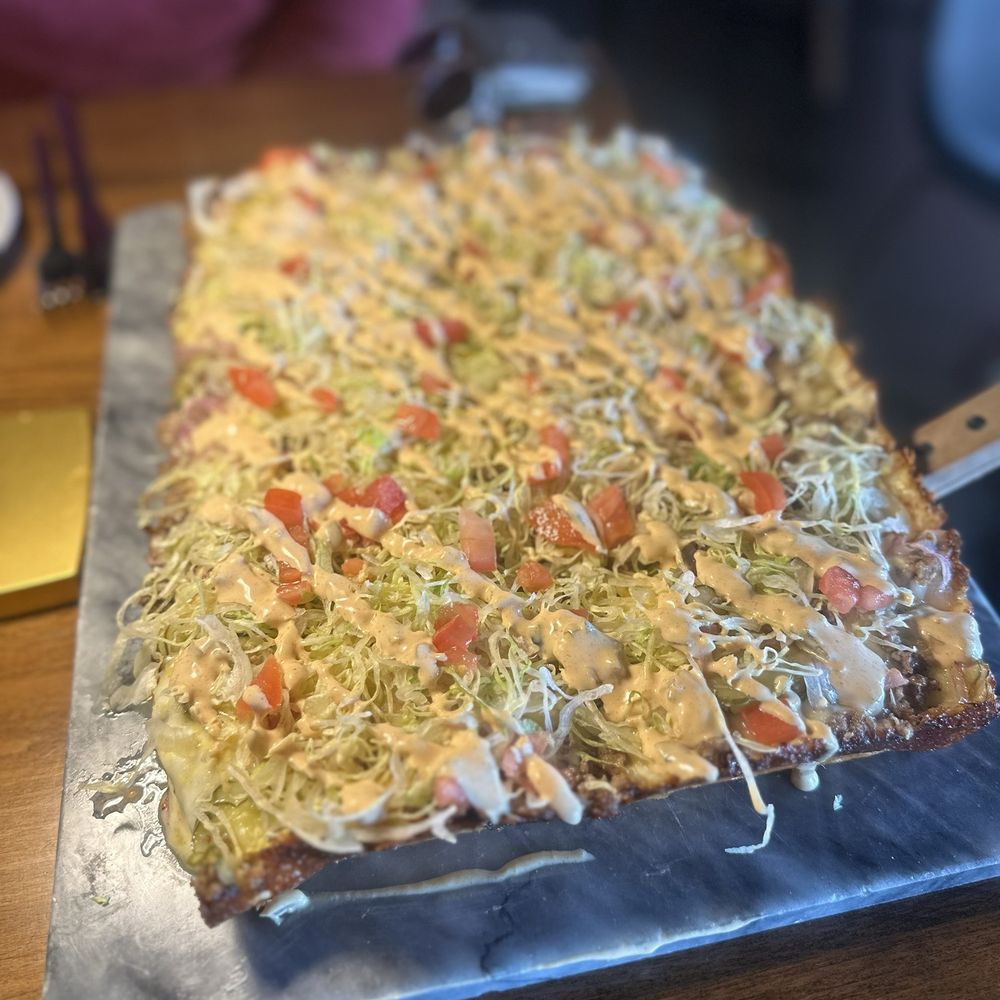 Smash Burger Detroit Style Pizza