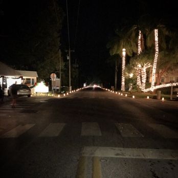 The Bubble Room - On the streets they had candles in bags was a special event going on so we were lucky on timing with that day to see the events. - Desserts Near Me - Captiva, Florida