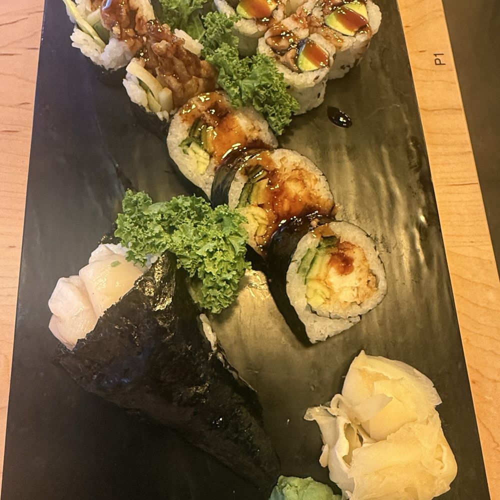 APA Sushi - Scallop hand roll, Spider roll and eel avocado - Sushi Bars Near Me - Maple Grove, Minnesota