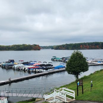 Rick's Café Boatyard - View of Eagle Creek from Rick's Boatyard Cafe October 11, 2026 - American Near Me - Indianapolis, Indiana