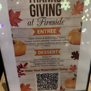 Fireside - Poconos - Menu for Thanksgiving 2023. - Burgers Near Me - Pocono Township, Pennsylvania Fireside - Poconos - Menu for Thanksgiving 2023. - Burgers Near Me - Pocono Township, Pennsylvania