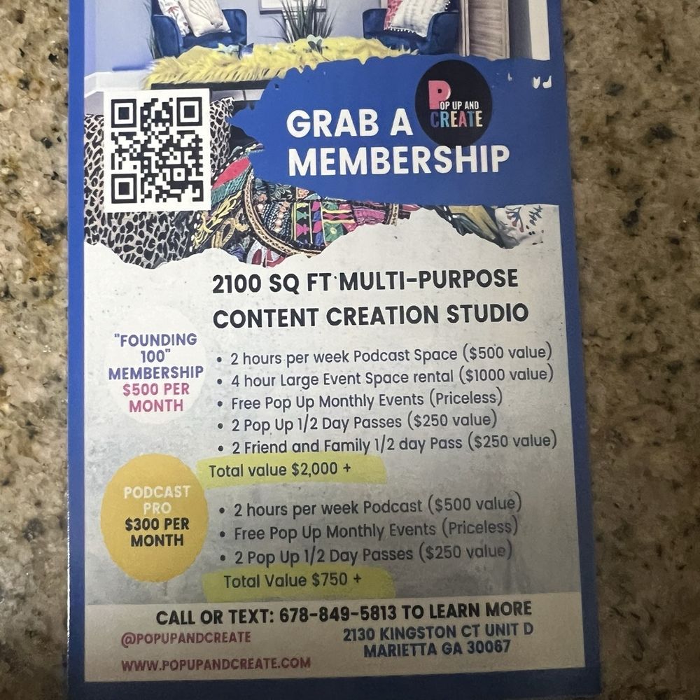 Pop Up And Create - Venues & Event Spaces Near Me - Marietta, Georgia Pop Up And Create - Venues & Event Spaces Near Me - Marietta, Georgia