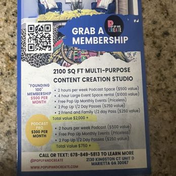 Pop Up And Create - Venues & Event Spaces Near Me - Marietta, Georgia
