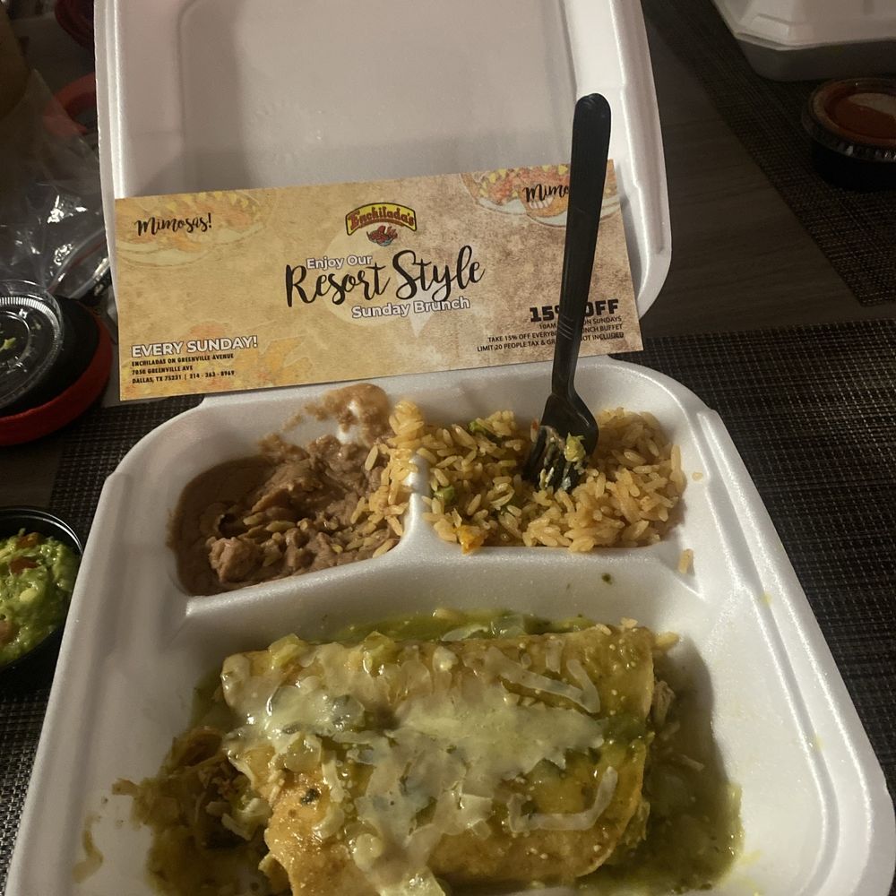 My meal 2 pc chicken Enchiladas beans and rice My meal 2 pc chicken Enchiladas beans and rice