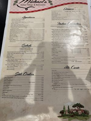 Menu photo 1 Michael’s Italian Restaurant Elkhart, IN Menu photo 1 Michael’s Italian Restaurant Elkhart, IN