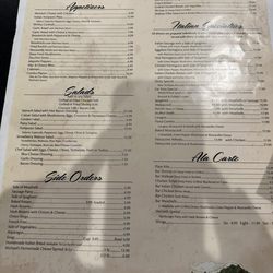 Michael’s Italian Restaurant - Menu July 20, 2024